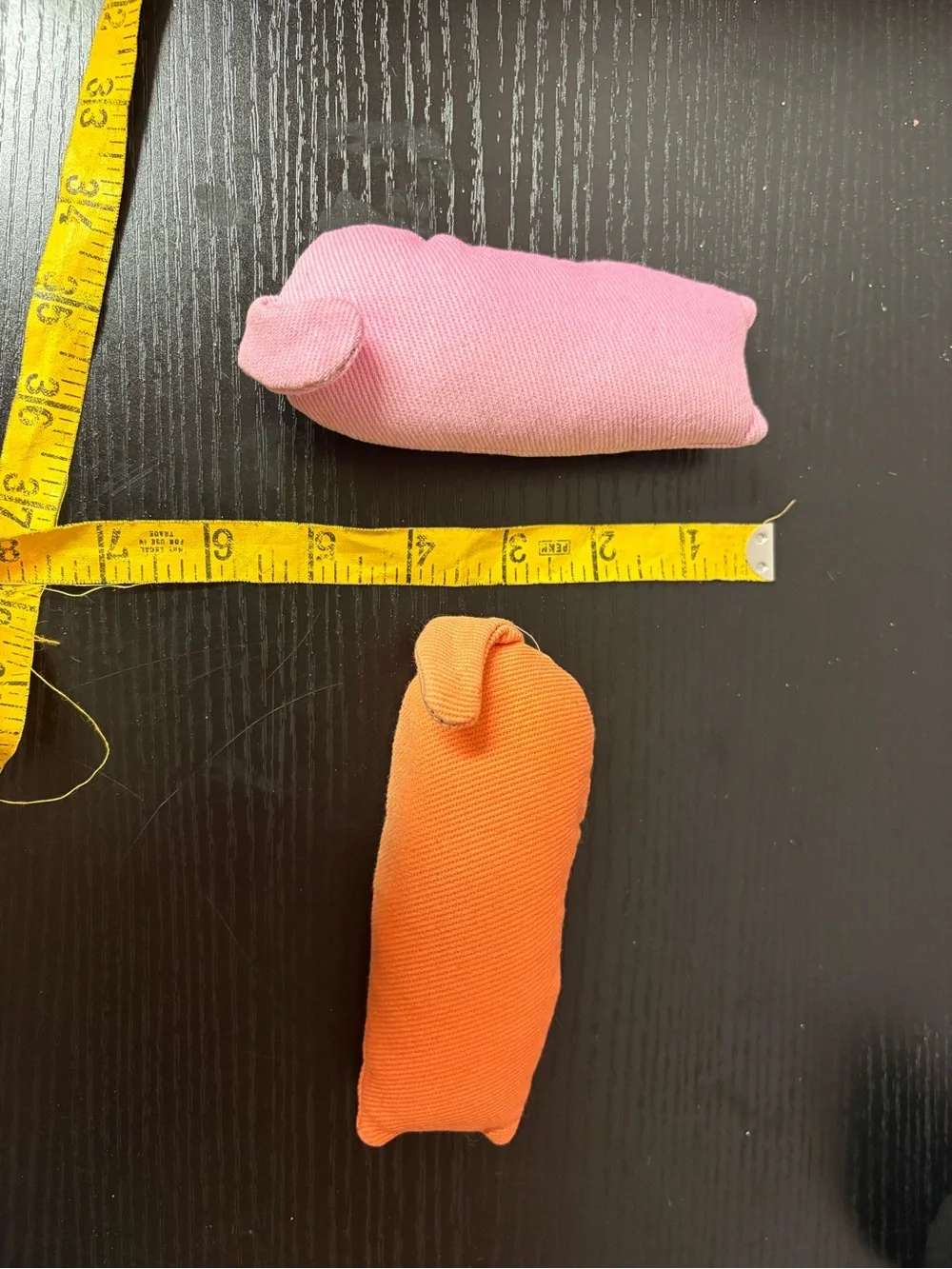 Plush Kitty Cat Toys Orange Pink Black Soft Pet Toy Bundle